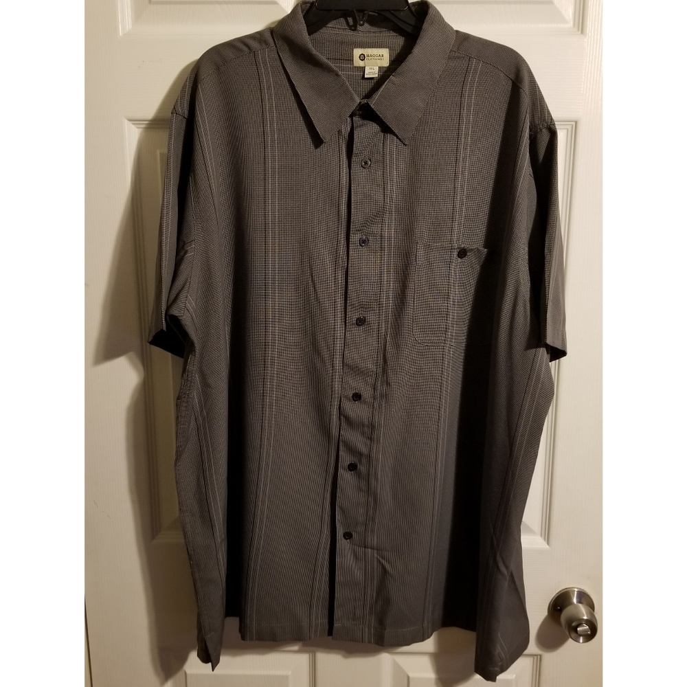 Haggar Men's Short Sleeve Button Down Dres…